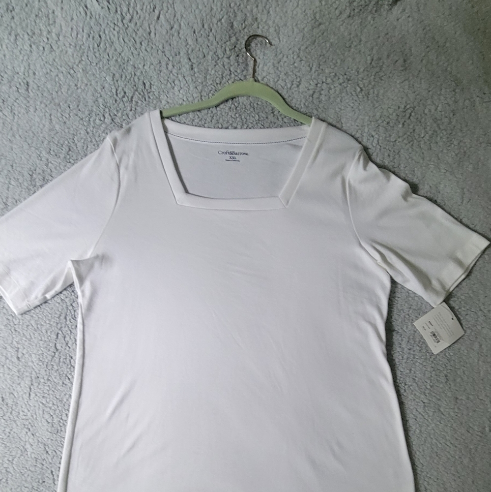 NWT Sz XXL White T Shirt